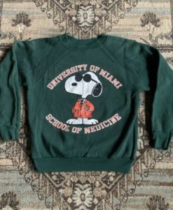 Miami University School of Medicine Snoopy sweatshirt