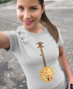 Pizza Banjo Women's Ladies T-Shirt