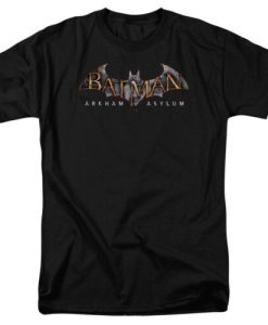 Batman Arkham Asylum Logo DC Comics Licensed Adult T-Shirt