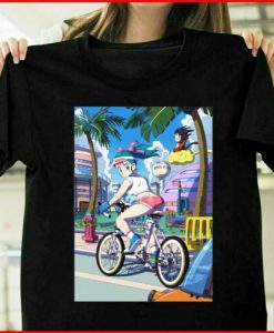 Bulma Bike racing Dragon Ball z Unisex T Shirt