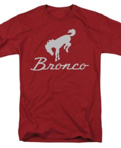 Ford Bronco Chrome BRONCO Logo Licensed Adult T-Shirt