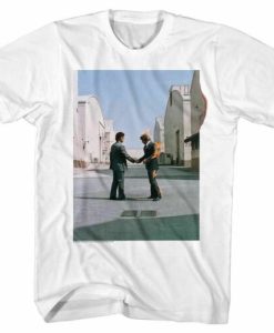 Pink Floyd FIREGUY-Front Print-White Adult Short Sleeves T-Shirt