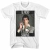 Scarface PACINO-Front Print-White Adult Short Sleeves T-Shirt