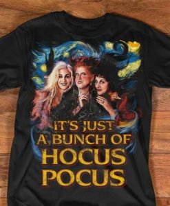 Its-Just-A-Bunch-Of-Hocus-Pocus-Starry-Night-Halloween-Tshirt