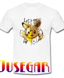 Let's Go Pikachu Eevee T-shirt