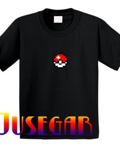 Pokemon Poke Ball Pixel Logo T-Shirt