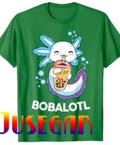 Axolotl Boba Bubble Tea Kawaii Anime Japanese T-Shirt