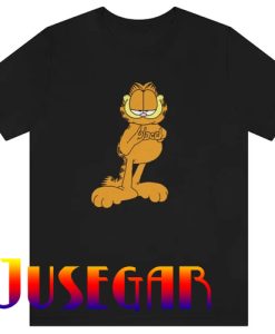 Blood Hand Sign Garfield Funny Meme T-Shirt