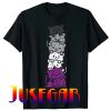 Cat Stack Asexual Pride Cute Ace Flag Animal Pet Lover Gift T-Shirt