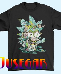 Funny Rick and Morty print T-shirt