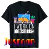 I Work On Computers Funny Cat Lovers Coding Programming T-Shirt