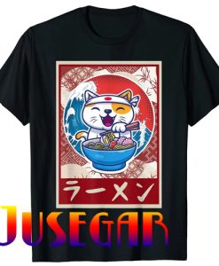 Ramen Cat Kawaii Anime Japanese Food T-Shirt