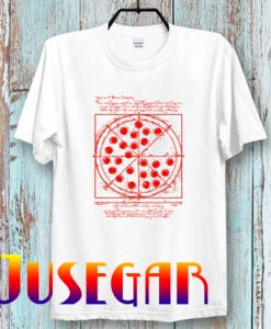 Vitruvian Pizza Da Vinci T Shirt