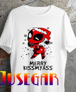 Deadpool Merry Xmas KISSMYASS Christmas Ideal Gift Unisex T shirt