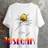 Homer Simpson Sleeping Lazy The Simpson Funny Cartoon Graphic T-Shirt